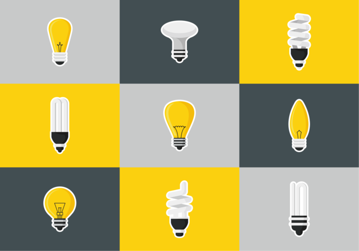 Ampoule Flat Icons vector
