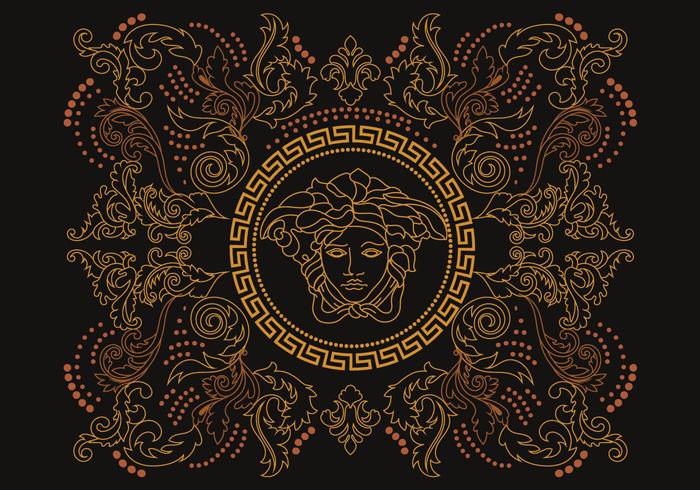 Stencil Versace Vector - Download Free Vector Art, Stock Graphics & Images