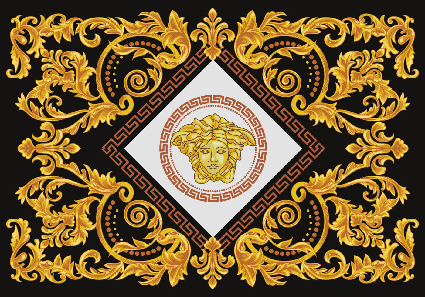 Diamond Versace  Vector Download Free Vector Art Stock 