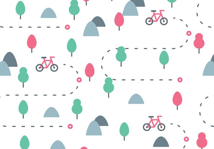 Bike Trail Pattern Bike Trail Pattern