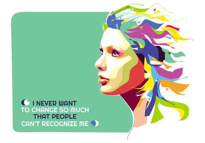 Taylor Swift - Hollywood Life - Retrato de Popart vector