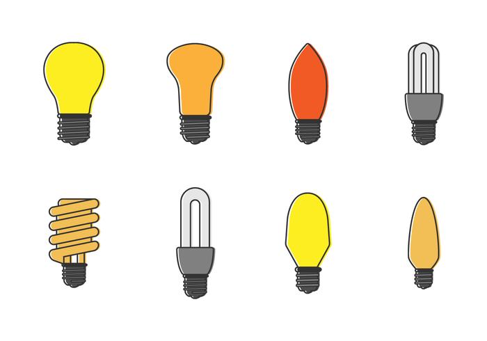 Free Set of Bulbs Vector Free Set of Bulbs Vector