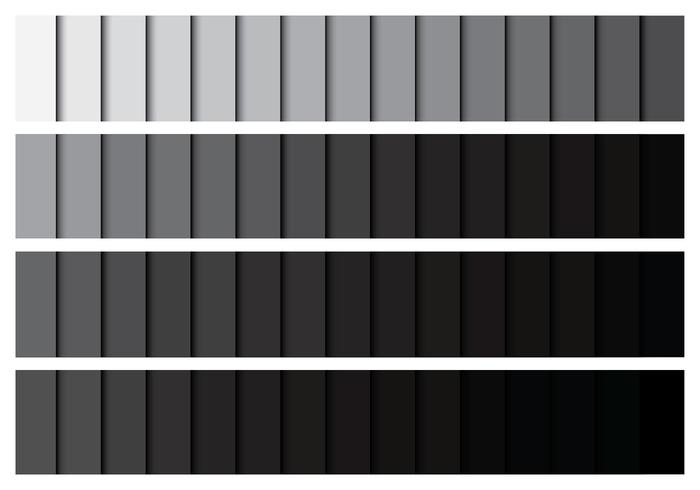 Grey Gradient Palette vector