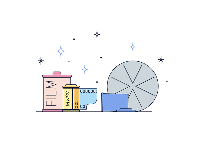 Free Film Canister Vector Free Film Canister Vector