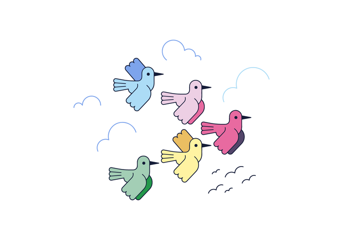 Free Migrating Birds Vector