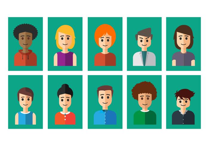 Personas Avatar Flat Vectors