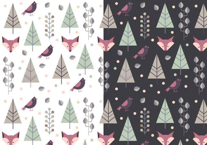 Free Animal Winter Pattern vector