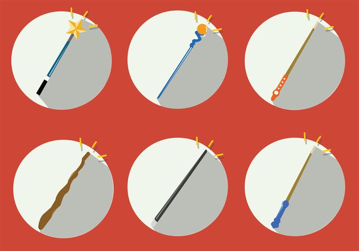 Magic Stick Vector Set Magic Stick Vector Set