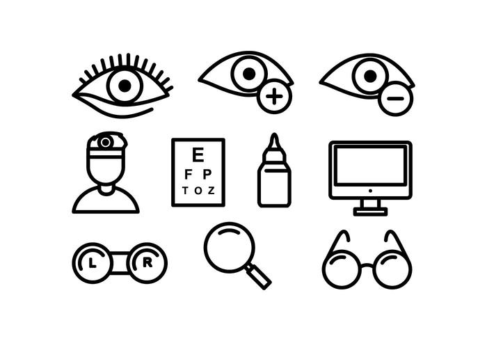 Eye Doctor Vector Icons