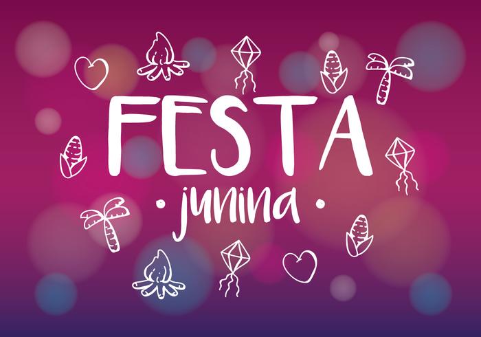 Festa Icon Vectors on Blurred Background