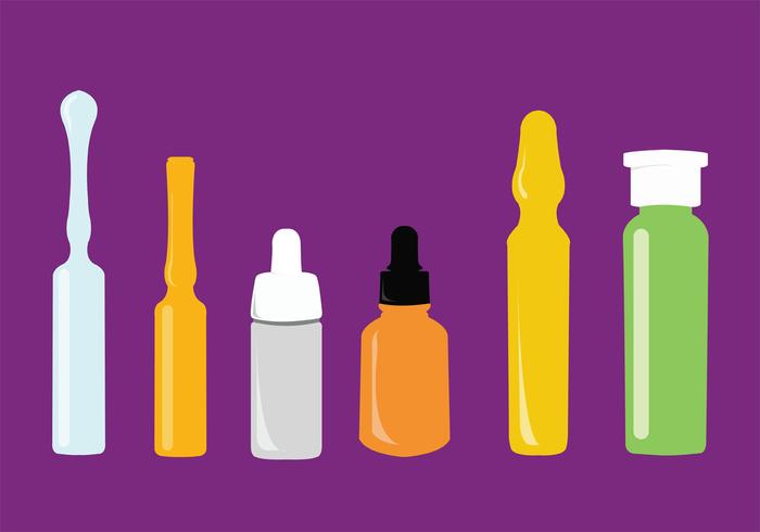 Medical Ampoule Vector Set