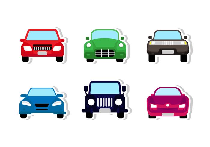 Front Car Sticker Design vector