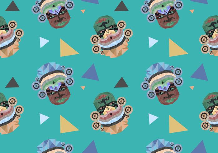 Free Onam Seamless Pattern Vector Illustration