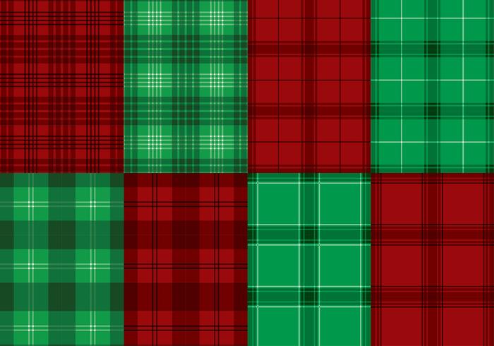 Flannel Red Green Texture Vector