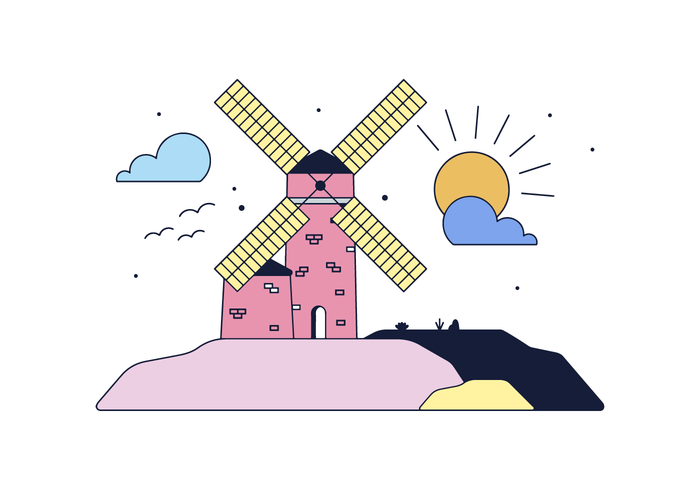 Windmill Vector