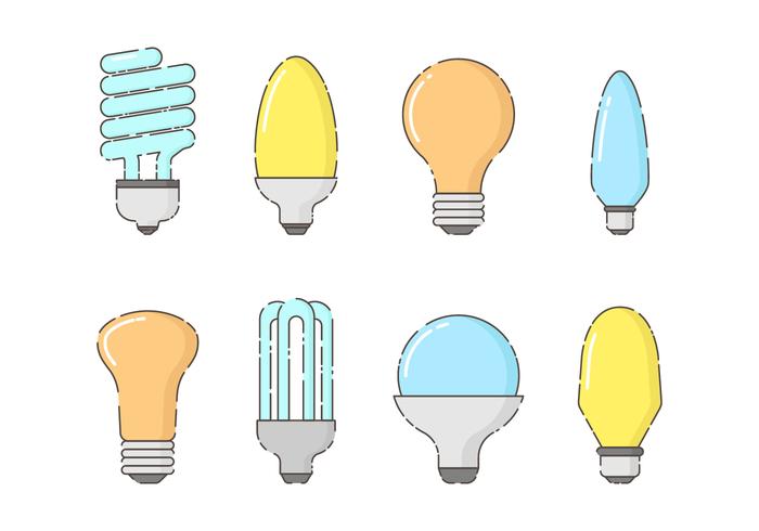 Free Set of Bulbs Vector