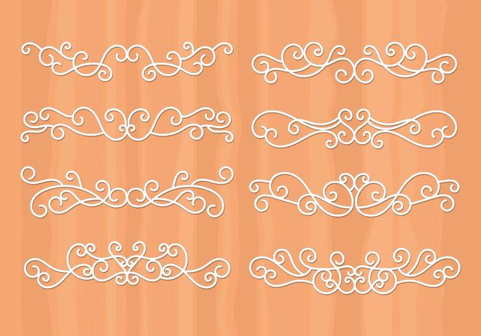 Vector decorativo de la vendimia libre de Swirly