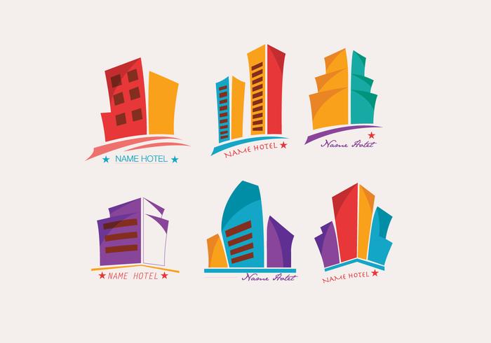 Logo Hotel Colorful Vector