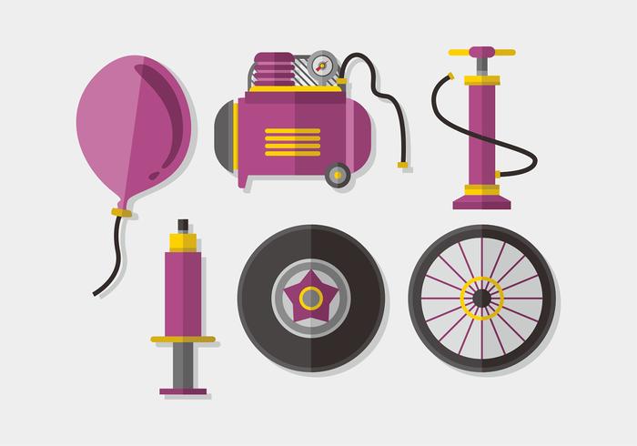 Air Pump Elements Vector Pack
