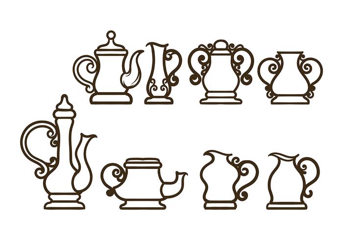 Simple Teapot Vectors Simple Teapot Vectors
