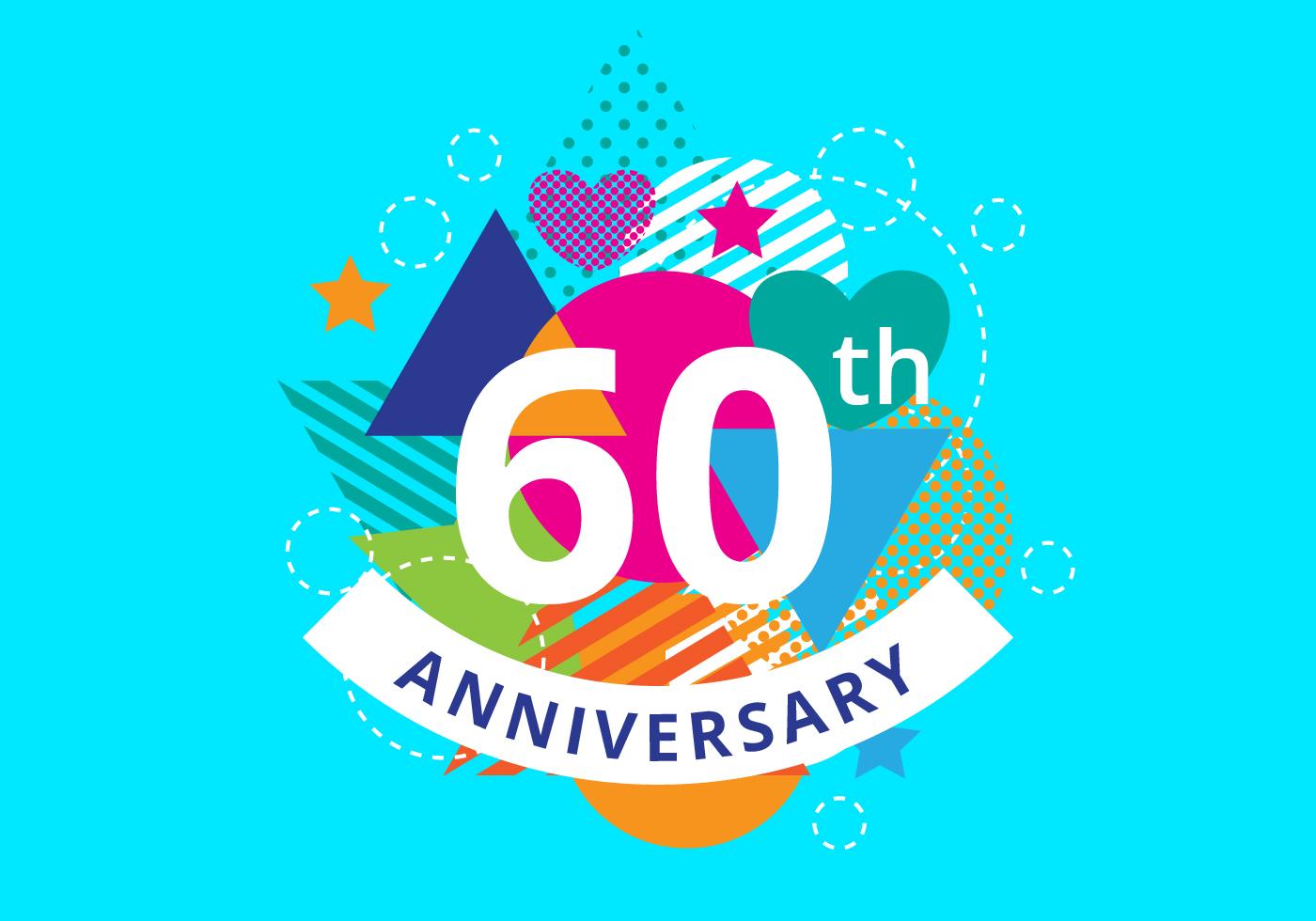 60th Anniversary Background 139722 Vector Art at Vecteezy