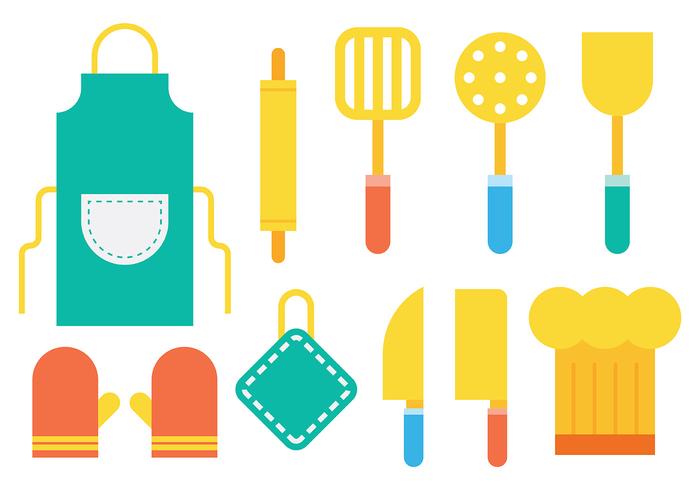 Bright Cocina Icons Vector