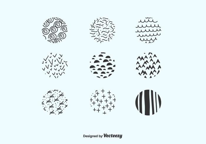 Hand Drawn Circles Pack Vector