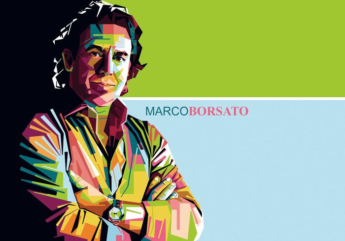 Marco Borsato cantante vectorial Retrato vector