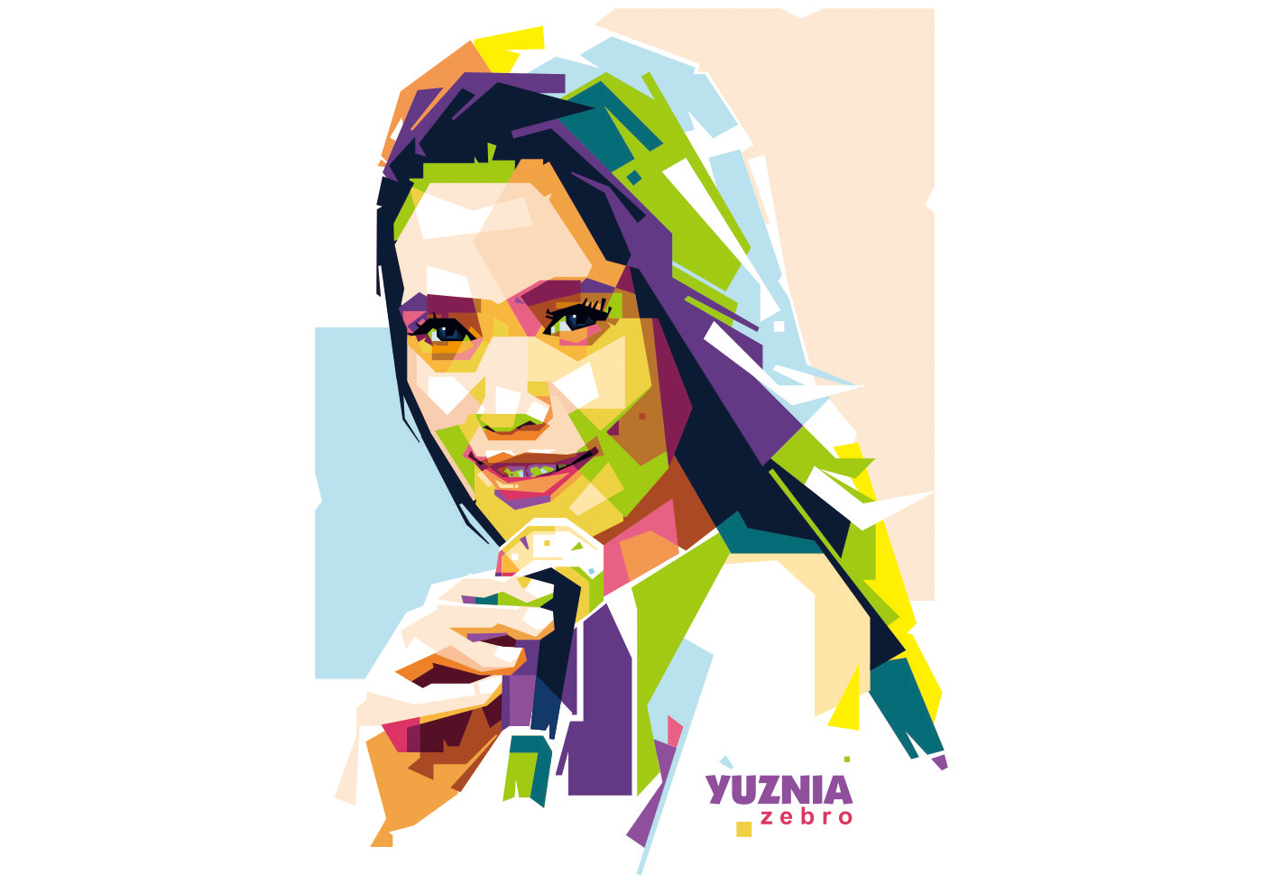 Yuznia Zebro Vector Singer WPAP - Download Free Vectors, Clipart Graphics & Vector Art