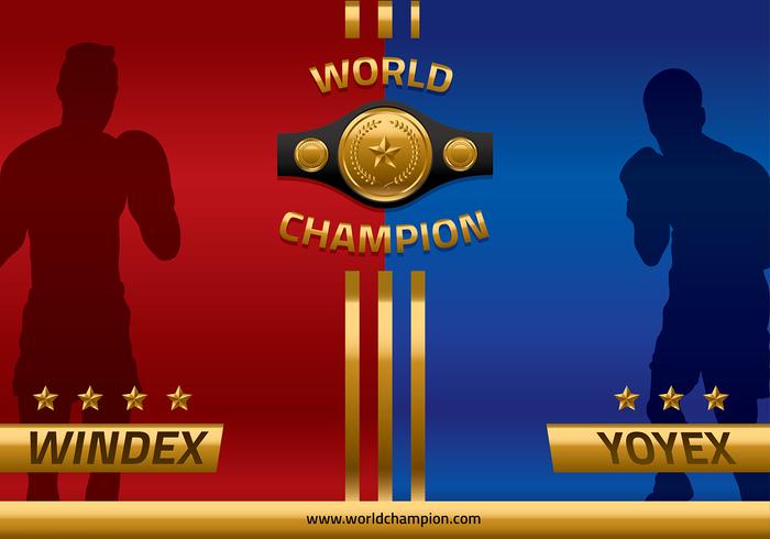 Championship Belt Head to Head Vector