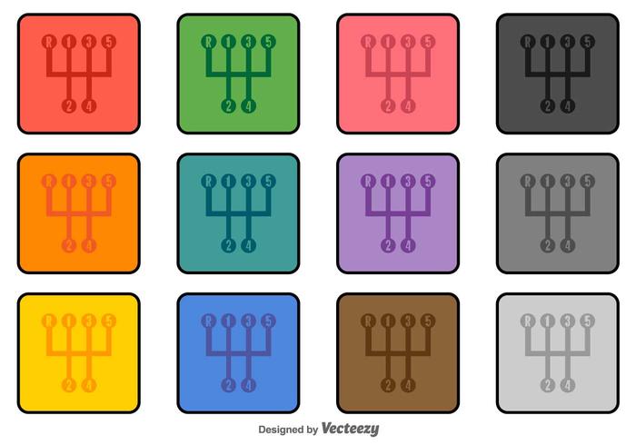 Gear Shift Vector Icons