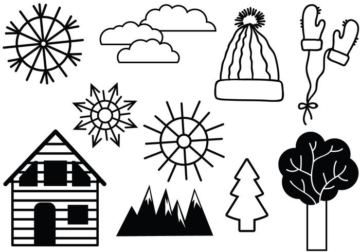 Free Winter 2 Vectors