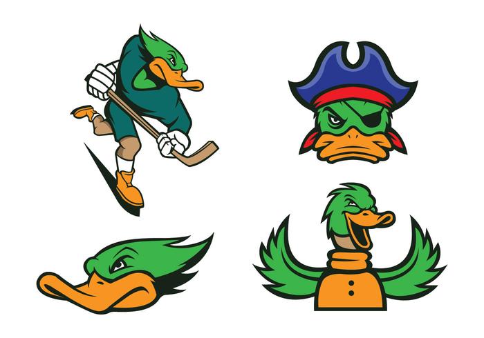Free Ducks Mascot Vector