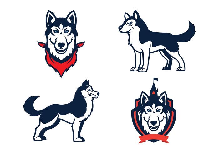 Huskies Mascot Vector