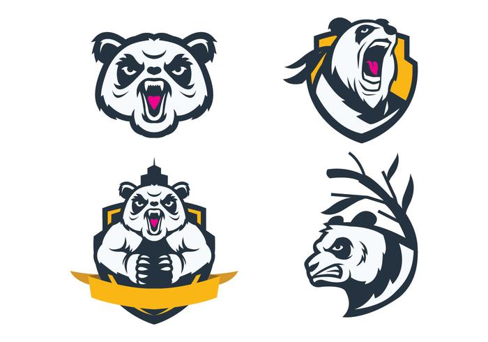 Free Pandas Mascot Vector