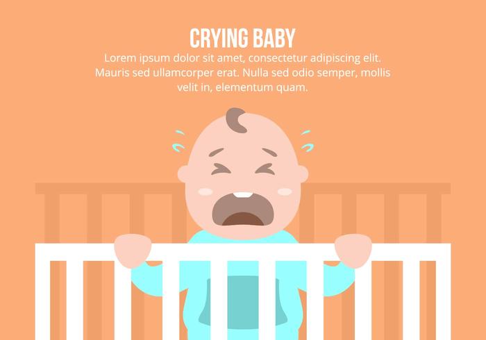 Crying Baby Background vector