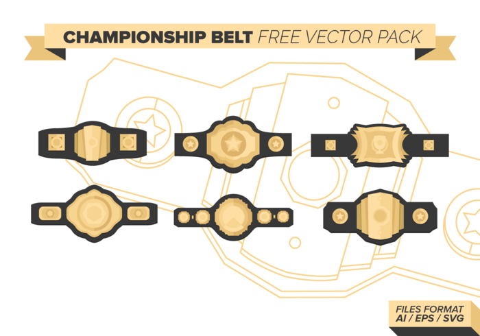 Championship Belt Free Vector Pack Championship Belt Free Vector Pack