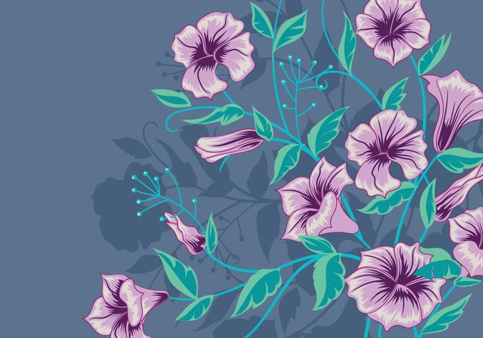 Vector Background with Purple Flowers 139880 Vector Art at Vecteezy