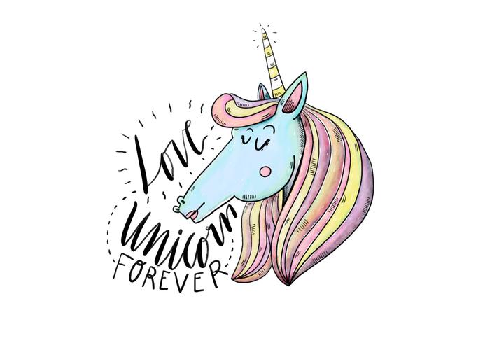 Free Unicorn Illustration vector