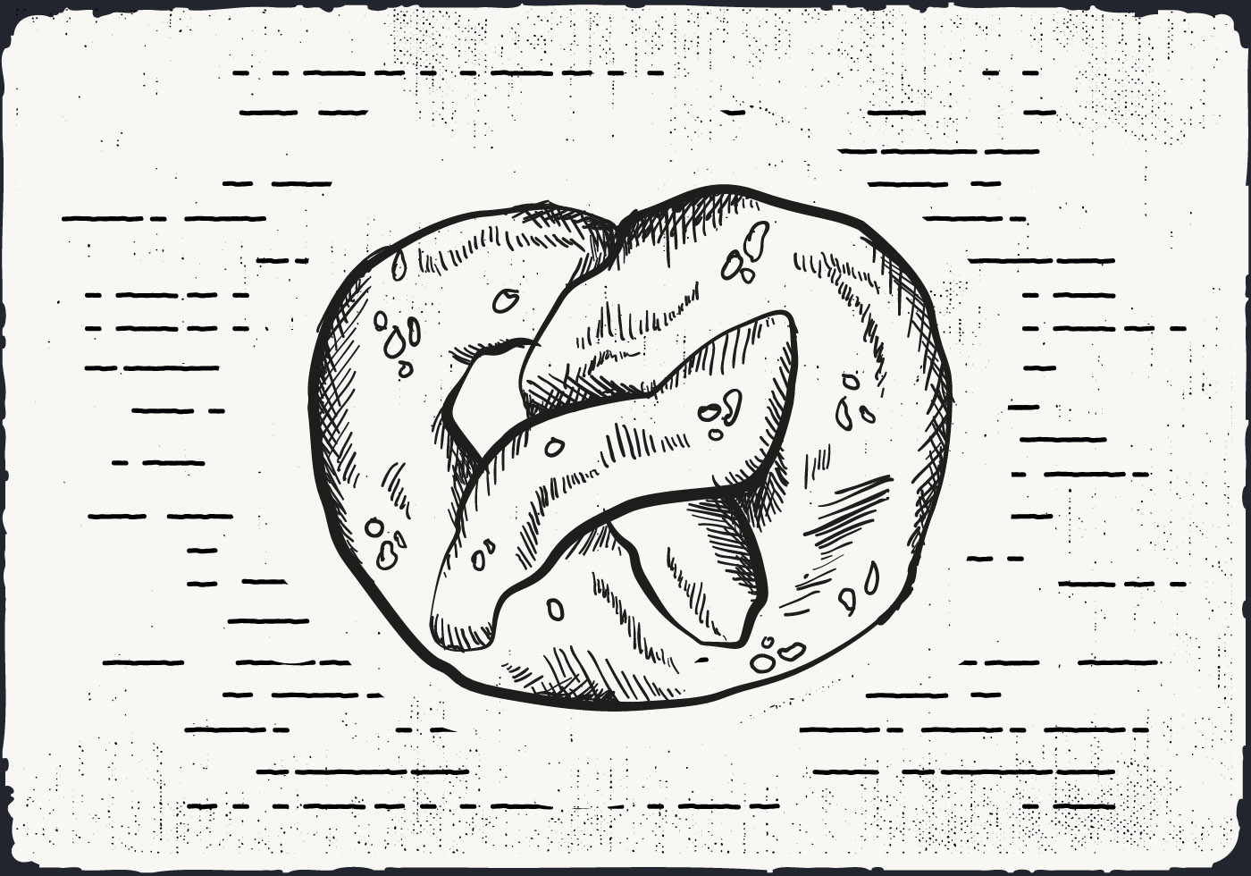 Hand Drawn Pretzel Background 140005 Vector Art at Vecteezy