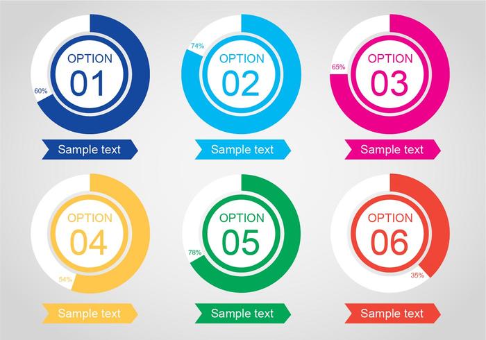 Free Vector Infographic Percentages