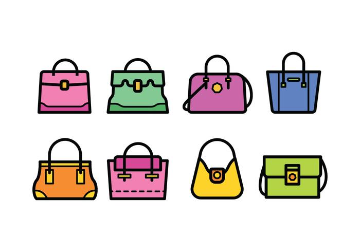 Versace Bolsa Iconos vector