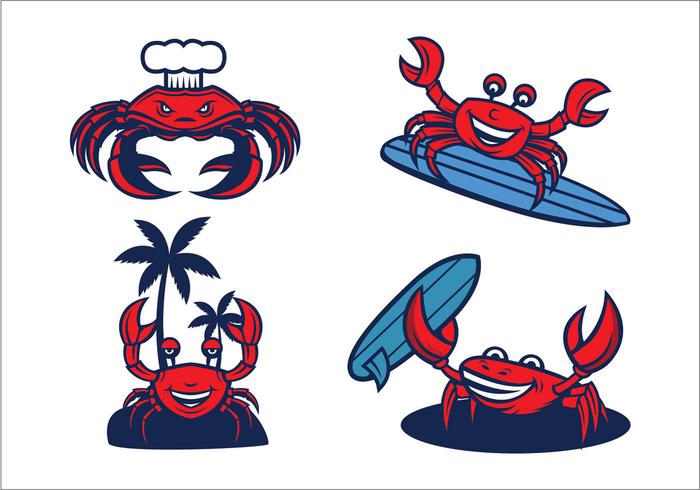 Free Crabs Mascot Vector