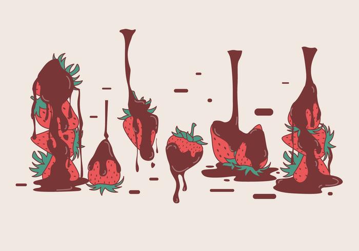 Chocolate Covered Strawberry Vectors