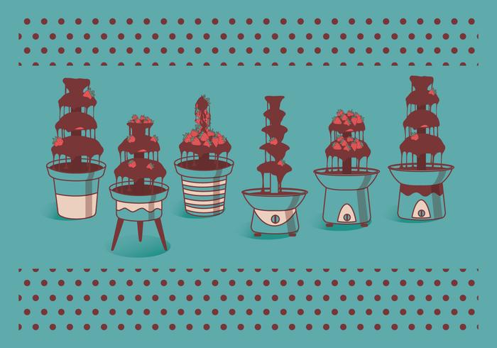 Chocolate Fountain Vectors