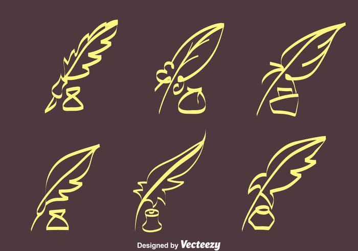 Sketch Inkwell Vectors Sketch Inkwell Vectors