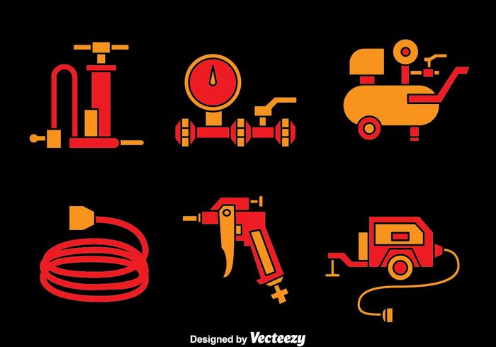 Air Pump And Compressor Vectors