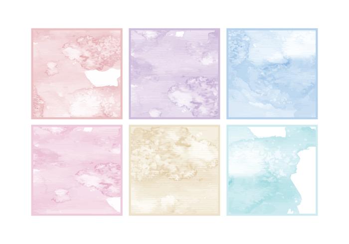 Vector Watercolor Cards Vector Watercolor Cards