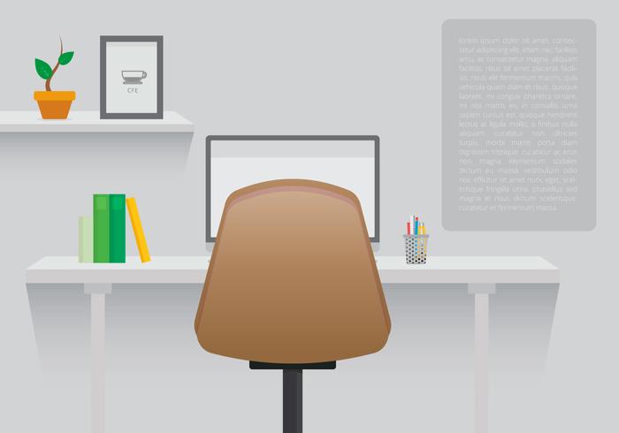 Clean Set Up Workspace Vector Clean Set Up Workspace Vector