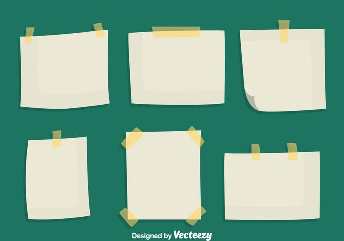 Sticky Notes Paper Vectors